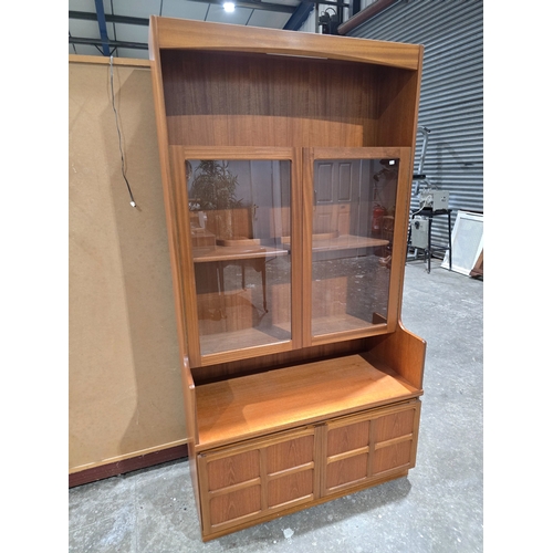 63a - 1970s nathan furniture display cabinet