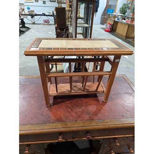 78 - 1970s tile topped magazine table