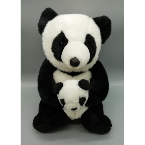 123 - Panda with Baby Plush Toy