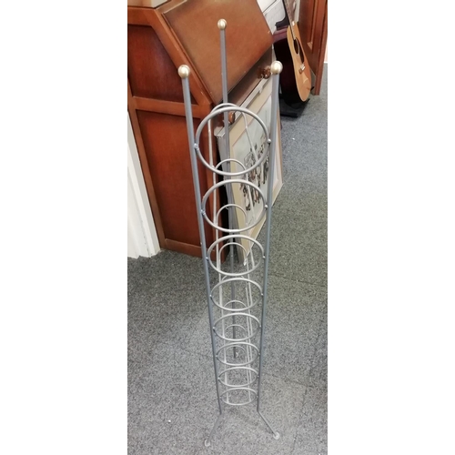 124 - Metal Wine Rack. This Lot is Collection Only