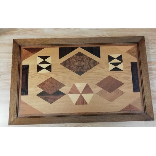 139 - Marquetry Frame made in 2006 for John Kolbert by Lancaster & Tomkinson. 85x54cm