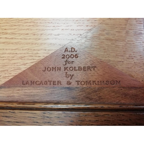 139 - Marquetry Frame made in 2006 for John Kolbert by Lancaster & Tomkinson. 85x54cm