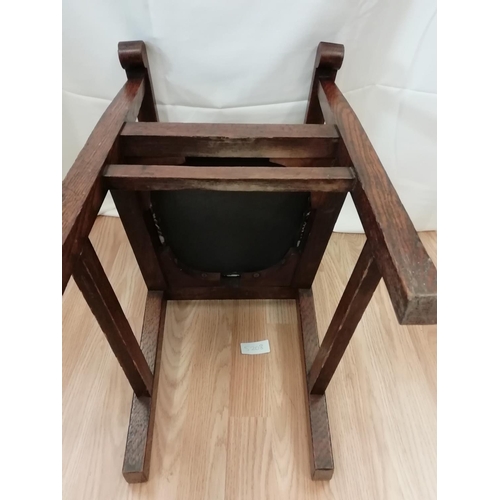 144 - Child's Oak Chair with Large Teddy