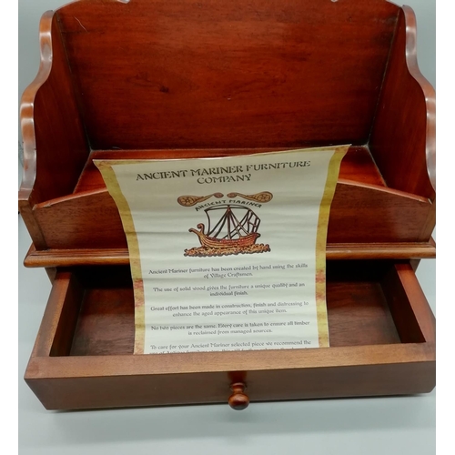 147 - Ancient Mariner Desk Tidy. 40(L) x 21.5 (W) x 29(H) cms