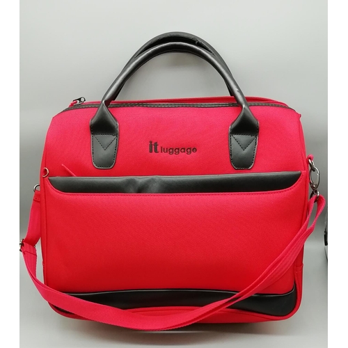 148 - IT Red Luggage Bag