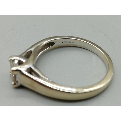 161 - Presented as 18ct Gold with 1/3 ct Diamond Ring (4 grams)