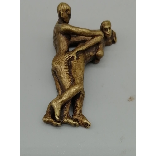 178 - Miniature Bronze Erotic Couple