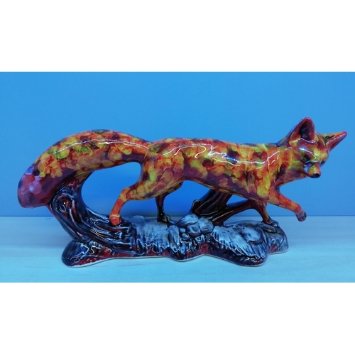 268 - Anita Harris Running Fox Figure 26x14cm
