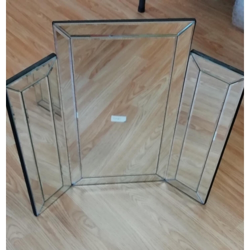 280 - Bevel Edged Triple Mirror