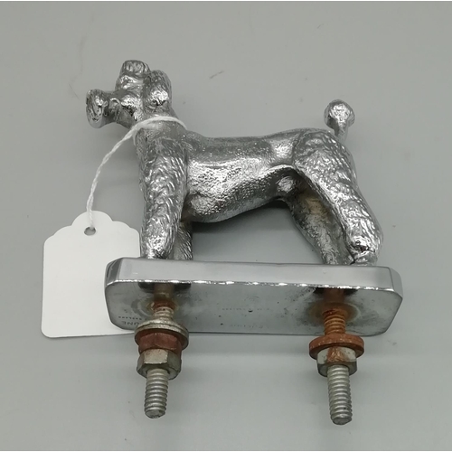 297 - Lejeune  Car Bonnet Poodle Mascot