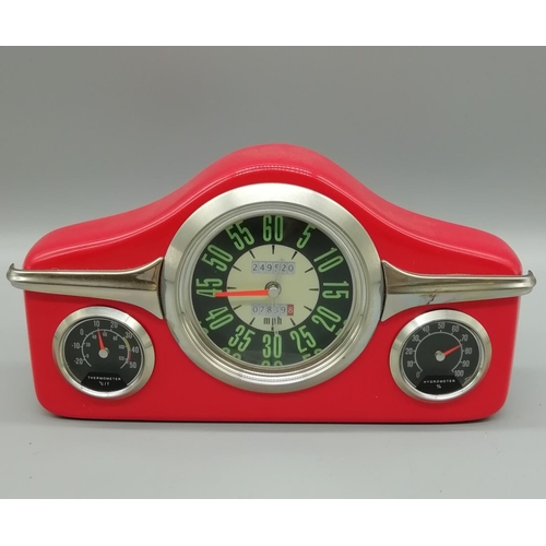 169 - Retro Red Battery Operated Clock