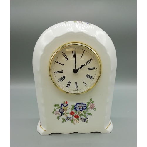 451 - Royal Tara Galway China Mantle Clock W/O