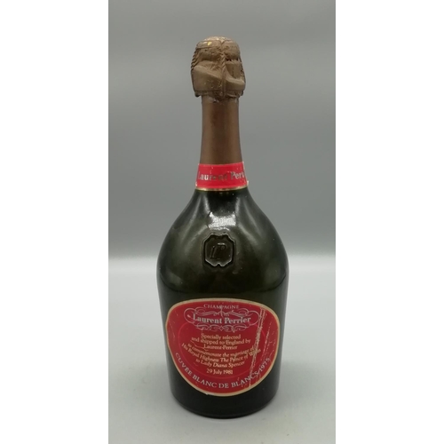 460 - Laurent Perrier 1975 Vintage Champagne. Shipped for Prince Charles and Lady Diana's wedding 1981