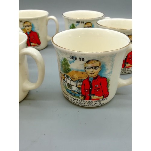 63 - c1968 Staffordshire Ceramics 'Joe 90' Mugs (6)