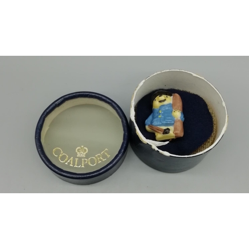 84 - Coalport Paddington Bear Brooch Original Box