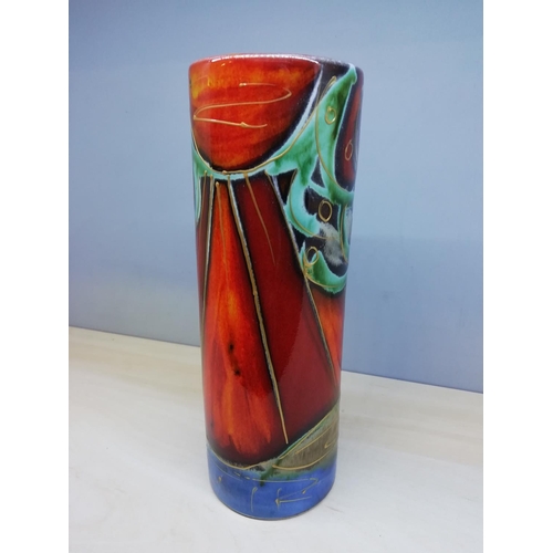 102 - Anita Harris 22cm Forest Tube Vase