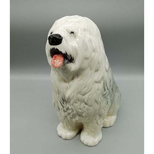 255 - Beswick Fireside Old English Sheepdog. 30 cm High