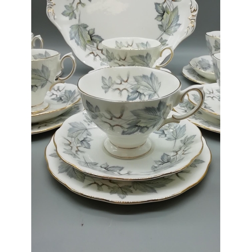 235 - Royal Albert 21 Piece Tea Set in the 'Silver Maple' Pattern