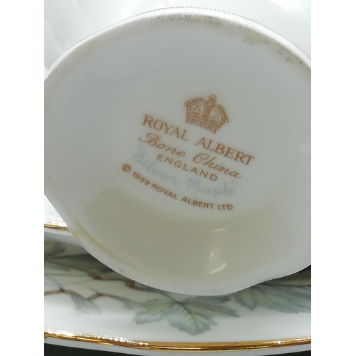 235 - Royal Albert 21 Piece Tea Set in the 'Silver Maple' Pattern