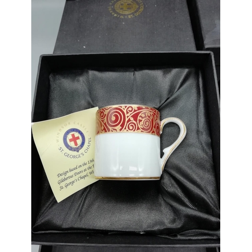 811 - Windsor Castle, St George's Chapel Coffee Cups - Boxed  (6)