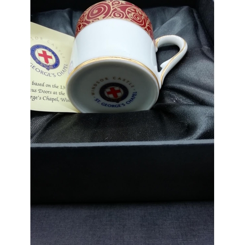 811 - Windsor Castle, St George's Chapel Coffee Cups - Boxed  (6)