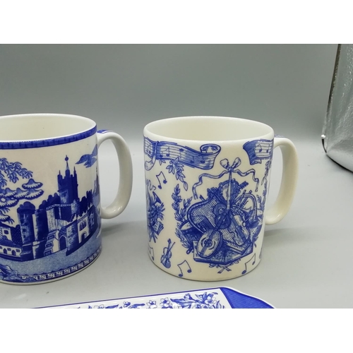 56 - Spode Blue Room Items (4)