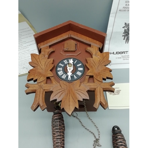 61 - Hurburt Herr Black Forest Cuckoo Clock. Untested