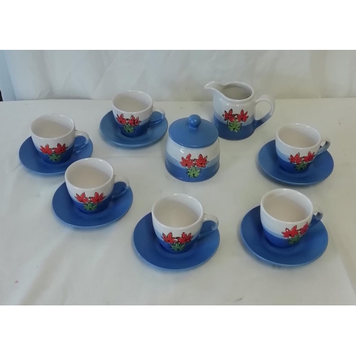 79 - 14 Piece Part Tea Set with a Leaf Design