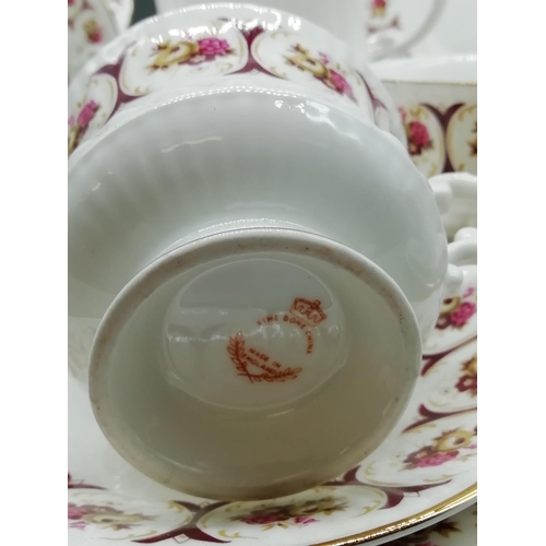 80 - Fine Bone China 22 Piece Tea Set