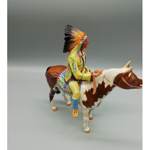 172 - Beswick Mounted Indian Model 1391