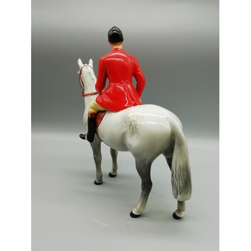 117 - Rare Beswick Huntsman on Grey Horse