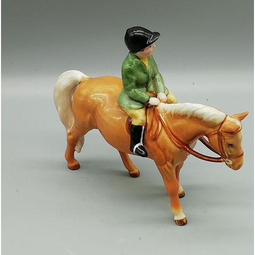 118 - Beswick Boy on Pony Figure