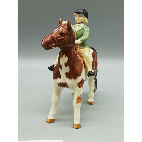 119 - Beswick Girl on Pony Figure