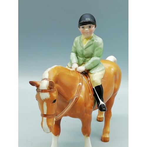 178 - Beswick Boy on Pony Figure