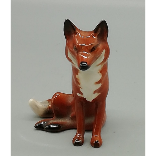 121 - Beswick Seated Fox Figure