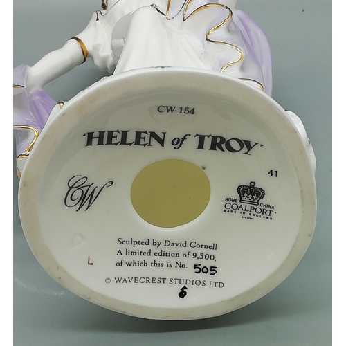 174 - Coalport Limited Edition 505/9500 'Helen of Troy' Figurine. Sculpted by David Cornell. CW154