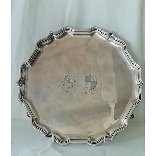 335 - Solid Silver Sheffield Tray - 574 grams