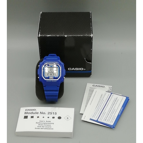 190 - Casio Blue Strap Illuminator Watch in Original Box