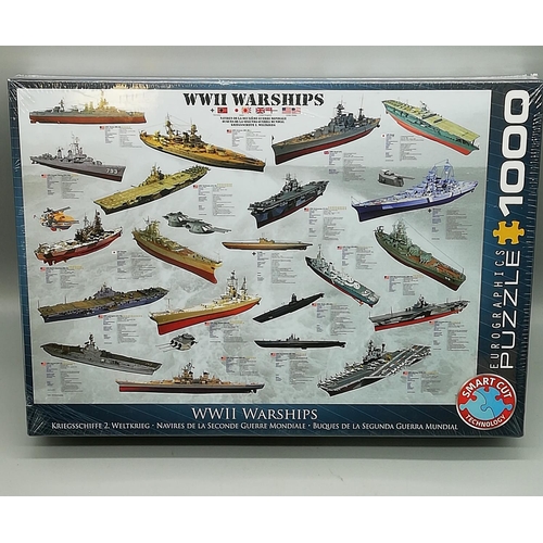 327 - Brand New Sealed 1000 Piece WWII Warships Jigsaw puzzle