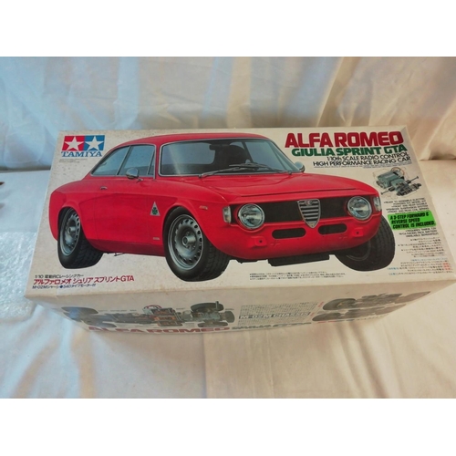 229 - Tamiya 1/10th Scale Radio Control Alfa Romeo Giulia Sprint GTA High Performance Racing Car - Origina... 