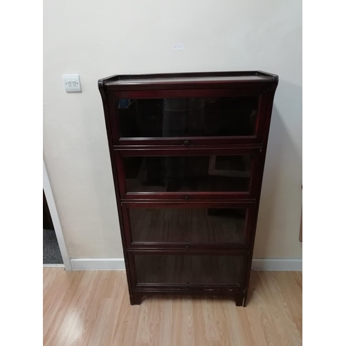 275 - Bookcase with 4 Tier Glass Front. This Lot is Collection Only