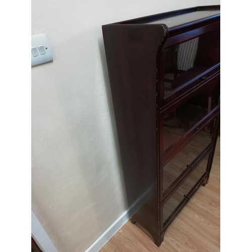 275 - Bookcase with 4 Tier Glass Front. This Lot is Collection Only