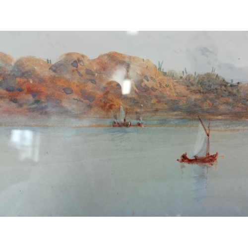 82 - Framed and Glazed Early 20th Century Watercolour of Loch Tay by T Wilson. 60cm x 35cm