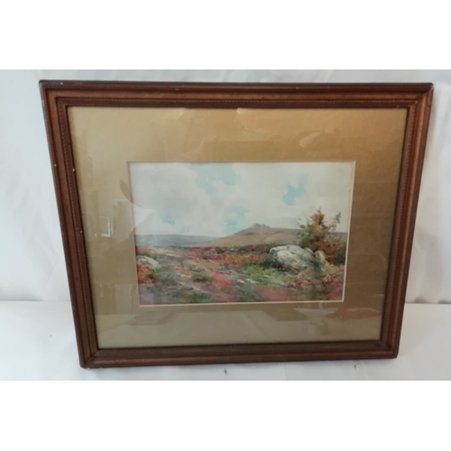 271 - Framed and Glazed Landscape Watercolour signed W Ryde. 43cm x 35cm