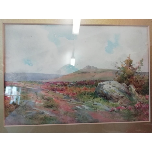 271 - Framed and Glazed Landscape Watercolour signed W Ryde. 43cm x 35cm