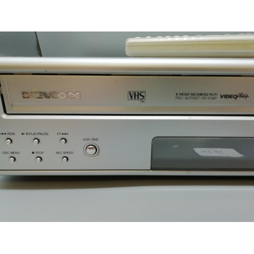 283 - Daewoo-DC DVD Recorder, VCR and Remote W/O