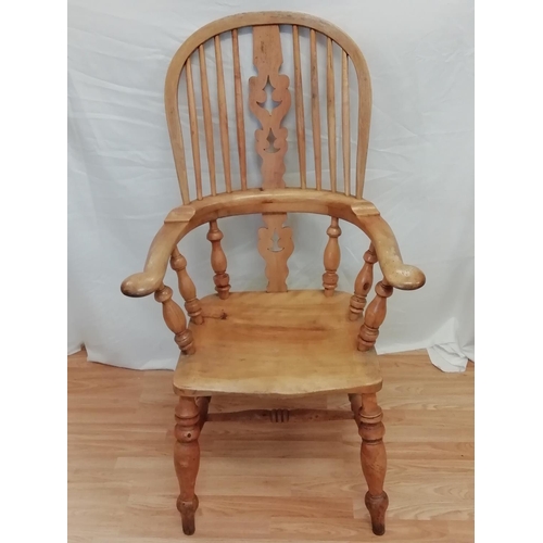 286 - Large Pine Spindle Back Chair (Seat width 40cm), This Lot is Collection Only.