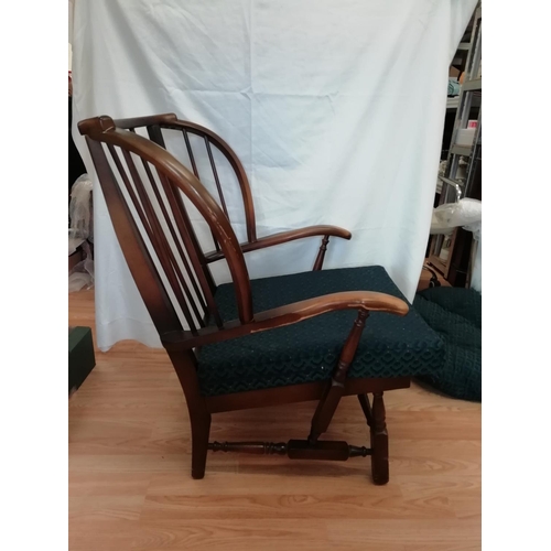 38 - Cottage Style Chair - Newly Upholstered. This Lot is Collection Only