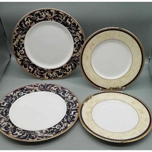 14 - Wedgwood 27cm Dinner Plates (2) plus 23cm Side Plates (2) in the 'Cornucopia' Pattern