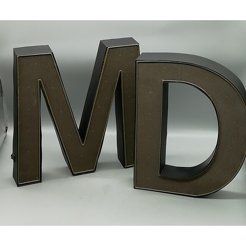 302 - 30cm High Light Up Letters (2) W/O